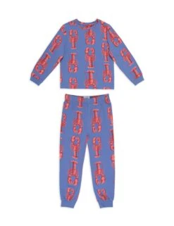 Cotton-Rich Lobster Print Pyjamas (1-12 Yrs)