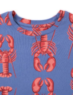 Cotton-Rich Lobster Print Pyjamas (1-12 Yrs) -Marksandspencer Sale Store Cotton Rich Lobster Print Pyjamas 1 12 Yrs 1 2