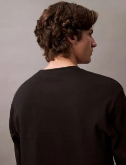 Calvin Klein Cotton Rich Loungewear L/S Pyjamas Top -Marksandspencer Sale Store Cotton Rich Loungewear L S Pyjamas Top 6