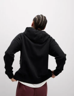 Cotton Rich Mesh Panel Relaxed Hoodie -Marksandspencer Sale Store Cotton Rich Mesh Panel Relaxed Hoodie 5