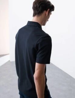 Cotton Rich Micro Pique Coolmax™ Polo Shirt -Marksandspencer Sale Store Cotton Rich Micro Pique Coolmax Polo Shirt 6