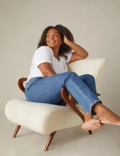 Cotton Rich Mid Rise Mom Jeans -Marksandspencer Sale Store Cotton Rich Mid Rise Mom Jeans 2