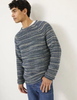 Cotton Rich Ombré Jumper With Wool
