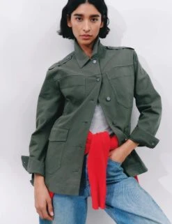 Cotton Rich Oversized Utility Jacket