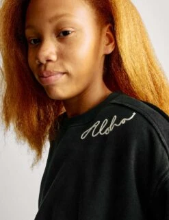 Cotton Rich Paradise Embroidered Sweatshirt (6-16 Yrs) -Marksandspencer Sale Store Cotton Rich Paradise Embroidered Sweatshirt 6 16 Yrs 1 6