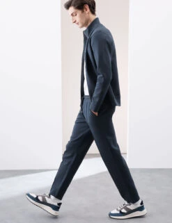 Cotton Rich Pintuck Straight Leg Joggers -Marksandspencer Sale Store Cotton Rich Pintuck Straight Leg Joggers 5