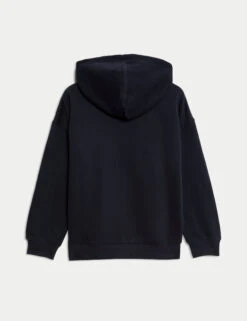 Cotton Rich Plain Hoodie (6-16 Yrs) -Marksandspencer Sale Store Cotton Rich Plain Hoodie 6 16 Yrs 1 6