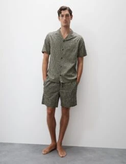 Cotton Rich Printed Pyjama Top