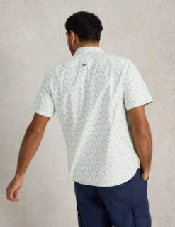 WHITE STUFF Cotton Rich Printed Shirt -Marksandspencer Sale Store Cotton Rich Printed Shirt 3