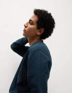 Cotton Rich Relaxed Fit Crew Neck Sweatshirt -Marksandspencer Sale Store Cotton Rich Relaxed Fit Crew Neck Sweatshirt 5