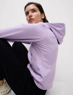 Cotton Rich Relaxed Zip Up Hoodie