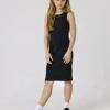 Cotton Rich Ribbed Dress (7-14 Yrs) -Marksandspencer Sale Store Cotton Rich Ribbed Dress 7 14 Yrs
