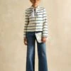 Joules Cotton Rich Striped Collared Jacket