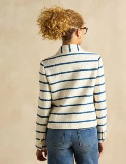 Joules Cotton Rich Striped Collared Jacket -Marksandspencer Sale Store Cotton Rich Striped Collared Jacket 3