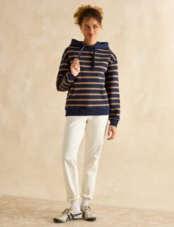 Joules Cotton Rich Striped Hoodie 14 Joules Cotton Rich Striped Hoodie -Marksandspencer Sale Store Cotton Rich Striped Hoodie 2
