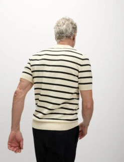 Cotton Rich Striped Knitted T-Shirt -Marksandspencer Sale Store Cotton Rich Striped Knitted T Shirt 4