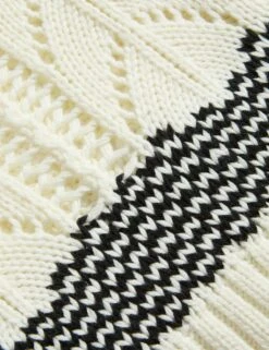 Cotton Rich Striped Textured V-Neck Cardigan -Marksandspencer Sale Store Cotton Rich Striped Textured V Neck Cardigan 6