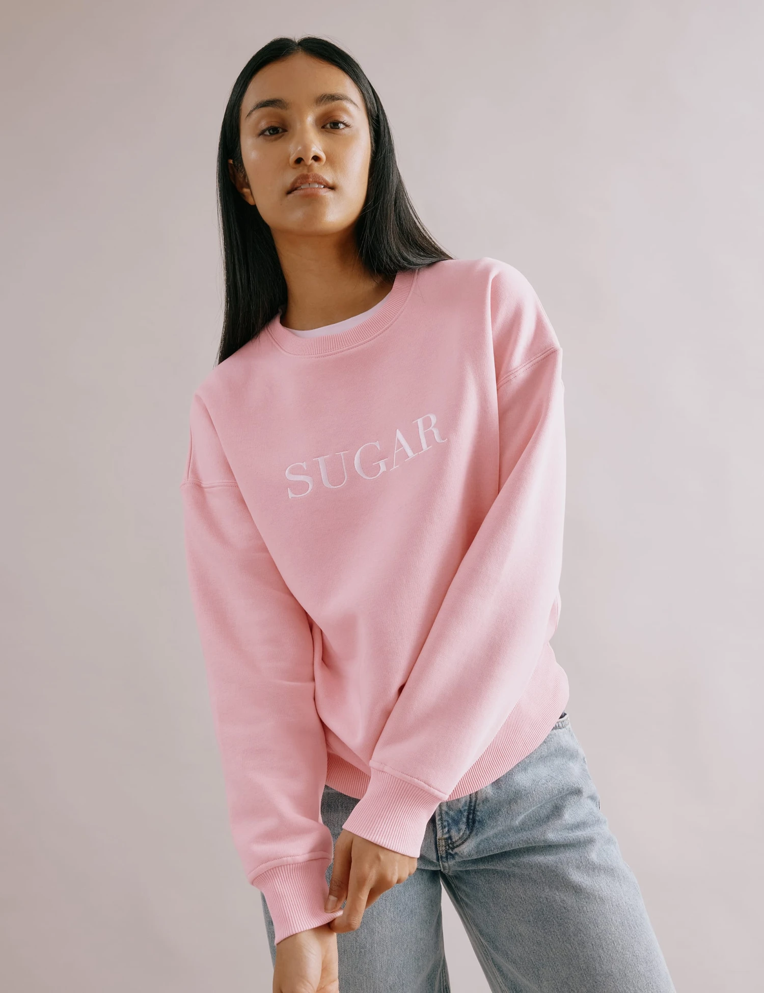 Cotton Rich Sugar Slogan Sweatshirt 1 Cotton Rich Sugar Slogan Sweatshirt