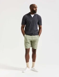 Scotch & Soda Cotton Rich Textured Jacquard Polo Shirt -Marksandspencer Sale Store Cotton Rich Textured Jacquard Polo Shirt 4