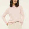 Cotton Rich Textured Striped Jumper -Marksandspencer Sale Store Cotton Rich Textured Striped Jumper