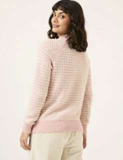 Cotton Rich Textured Striped Jumper -Marksandspencer Sale Store Cotton Rich Textured Striped Jumper 2