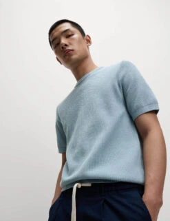 Cotton Rich Textured T-Shirt