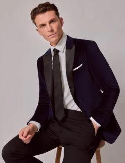 Cotton Rich Velvet Suit Jacket -Marksandspencer Sale Store Cotton Rich Velvet Suit Jacket 5