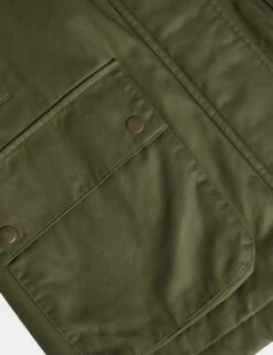 Cotton Rich Waxed Quilted Parka Coat -Marksandspencer Sale Store Cotton Rich Waxed Quilted Parka Coat 6