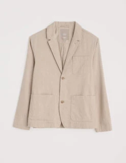 Cotton And Linen Blend Blazer