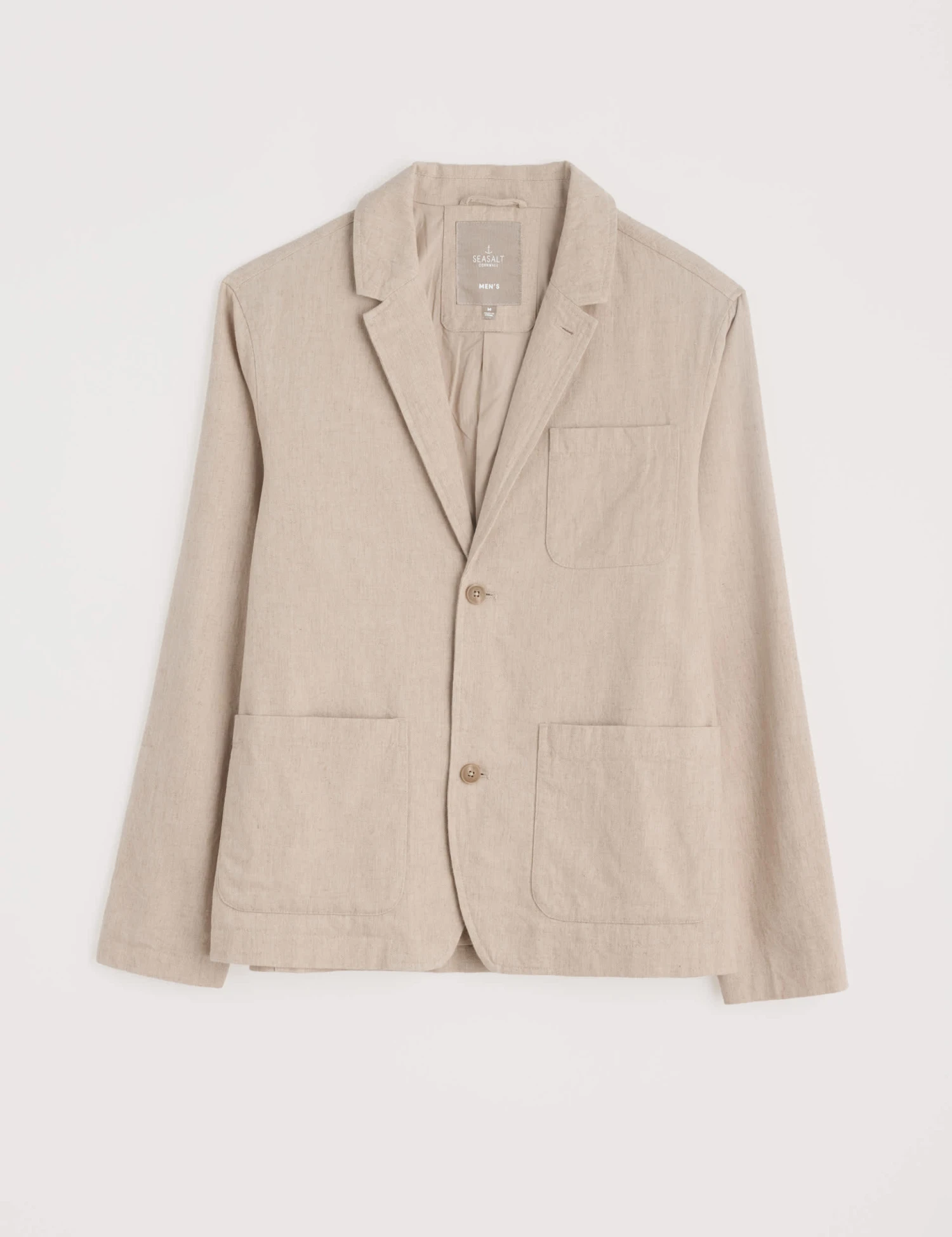Cotton And Linen Blend Blazer 1 Cotton And Linen Blend Blazer