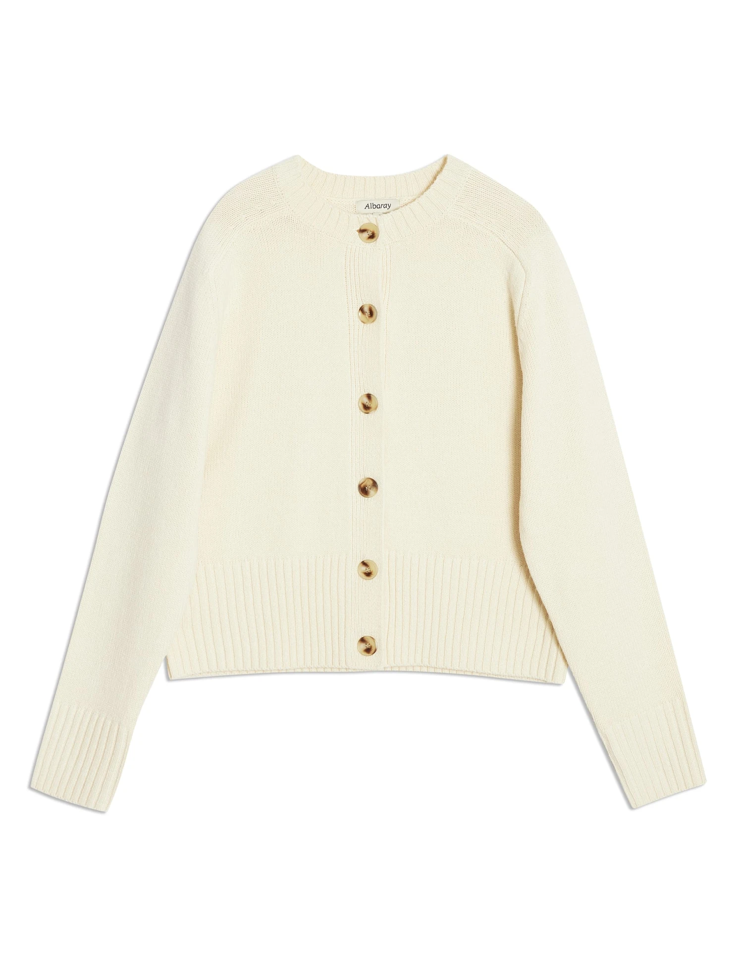 Crew Neck Button Through Cardigan With Wool 2 Crew Neck Button Through Cardigan With Wool - Image 2