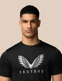 CASTORE Crew Neck Logo Graphic Sports T-Shirt -Marksandspencer Sale Store Crew Neck Logo Graphic Sports T Shirt 2