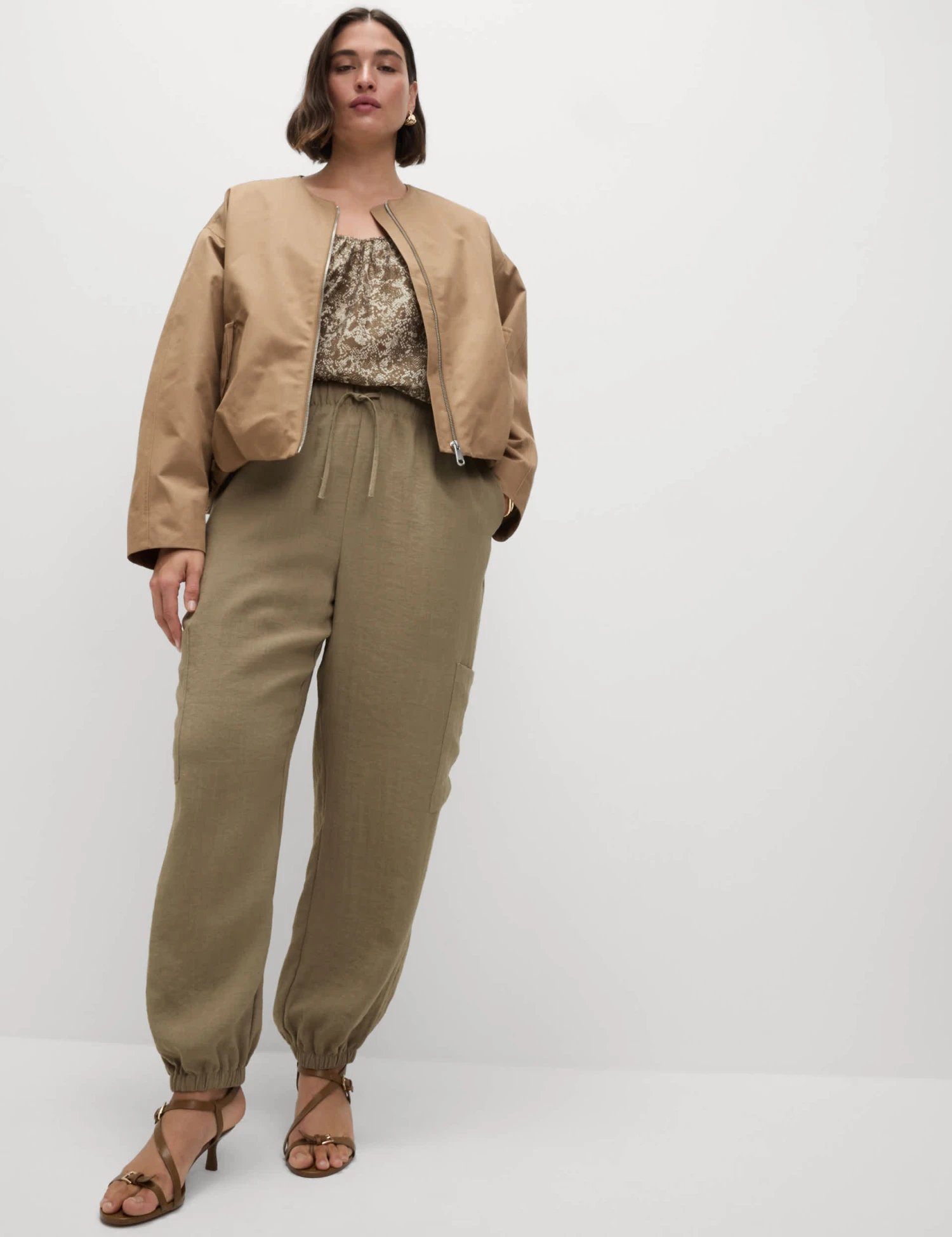 Crinkle Cargo Cuffed Joggers 5 Crinkle Cargo Cuffed Joggers - Image 5