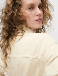 Denim Belted Jacket -Marksandspencer Sale Store Denim Belted Jacket 5