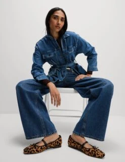 Denim Belted Relaxed Jacket