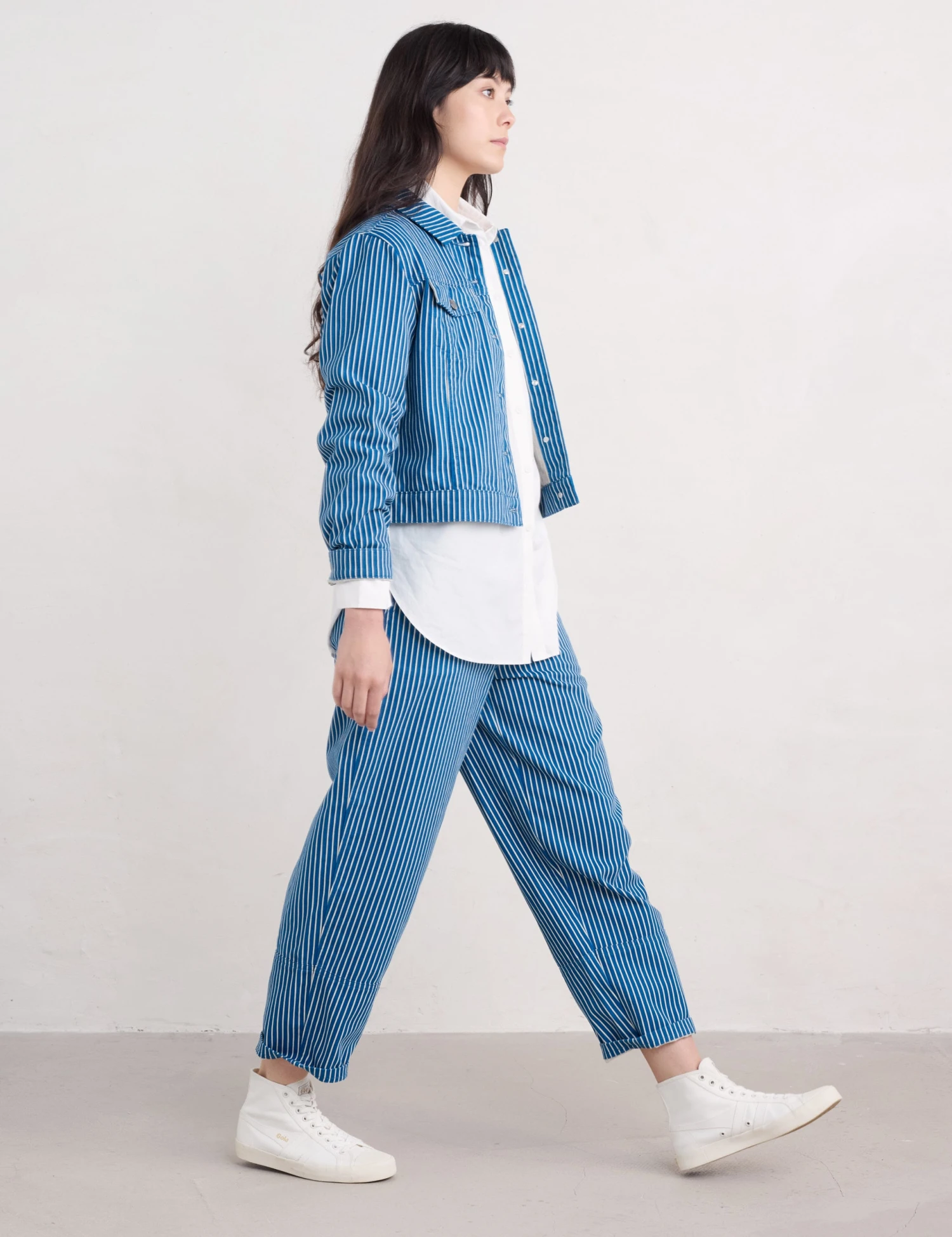 Denim Striped Jacket 1 Denim Striped Jacket