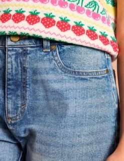 Joules Denim Turn-Up Shorts -Marksandspencer Sale Store Denim Turn Up Shorts 3