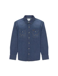 Wrangler Denim Western Shirt -Marksandspencer Sale Store Denim Western Shirt 1