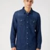 Wrangler Denim Western Shirt 40 Wrangler Denim Western Shirt -Marksandspencer Sale Store Denim Western Shirt