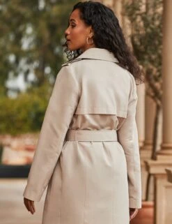 Double Breasted Longline Trench Coat -Marksandspencer Sale Store Double Breasted Longline Trench Coat 2