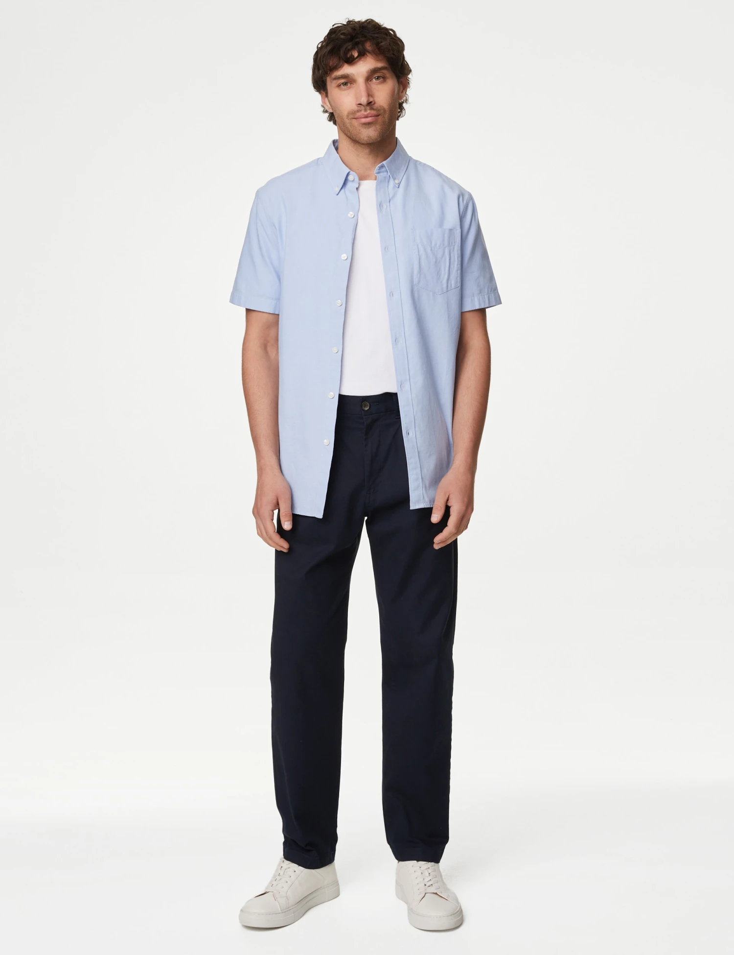 Easy Iron Cotton Rich Oxford Shirt 4 Easy Iron Cotton Rich Oxford Shirt - Image 4