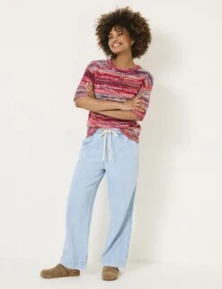 Elasticated Wide Leg Jeans -Marksandspencer Sale Store Elasticated Wide Leg Jeans 2