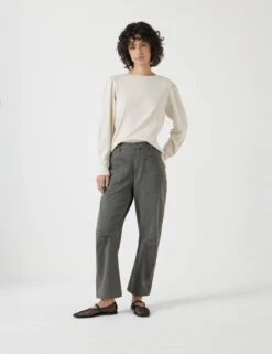 Emily Pure Cotton Puff Sleeve Top -Marksandspencer Sale Store Emily Pure Cotton Puff Sleeve Top 3