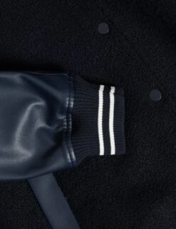 Faux Leather Relaxed College Bomber Jacket 21 Faux Leather Relaxed College Bomber Jacket -Marksandspencer Sale Store Faux Leather Relaxed College Bomber Jacket 6