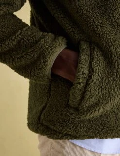 Joules Fleece Textured Half Zip Jumper -Marksandspencer Sale Store Fleece Textured Half Zip Jumper 3