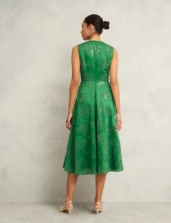 Floral Embroiderd Midi Skater Dress -Marksandspencer Sale Store Floral Embroiderd Midi Skater Dress 3