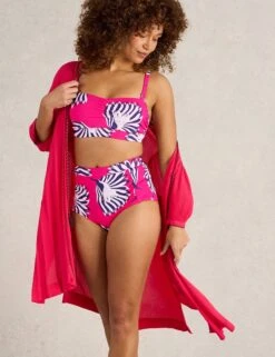 WHITE STUFF Floral High Waisted Bikini Bottoms -Marksandspencer Sale Store Floral High Waisted Bikini Bottoms 4