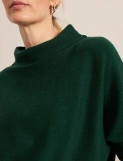 Funnel Neck Batwing Sleeve Jumper -Marksandspencer Sale Store Funnel Neck Batwing Sleeve Jumper 5