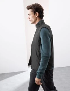 Funnel Neck Quilted Gilet -Marksandspencer Sale Store Funnel Neck Quilted Gilet 4