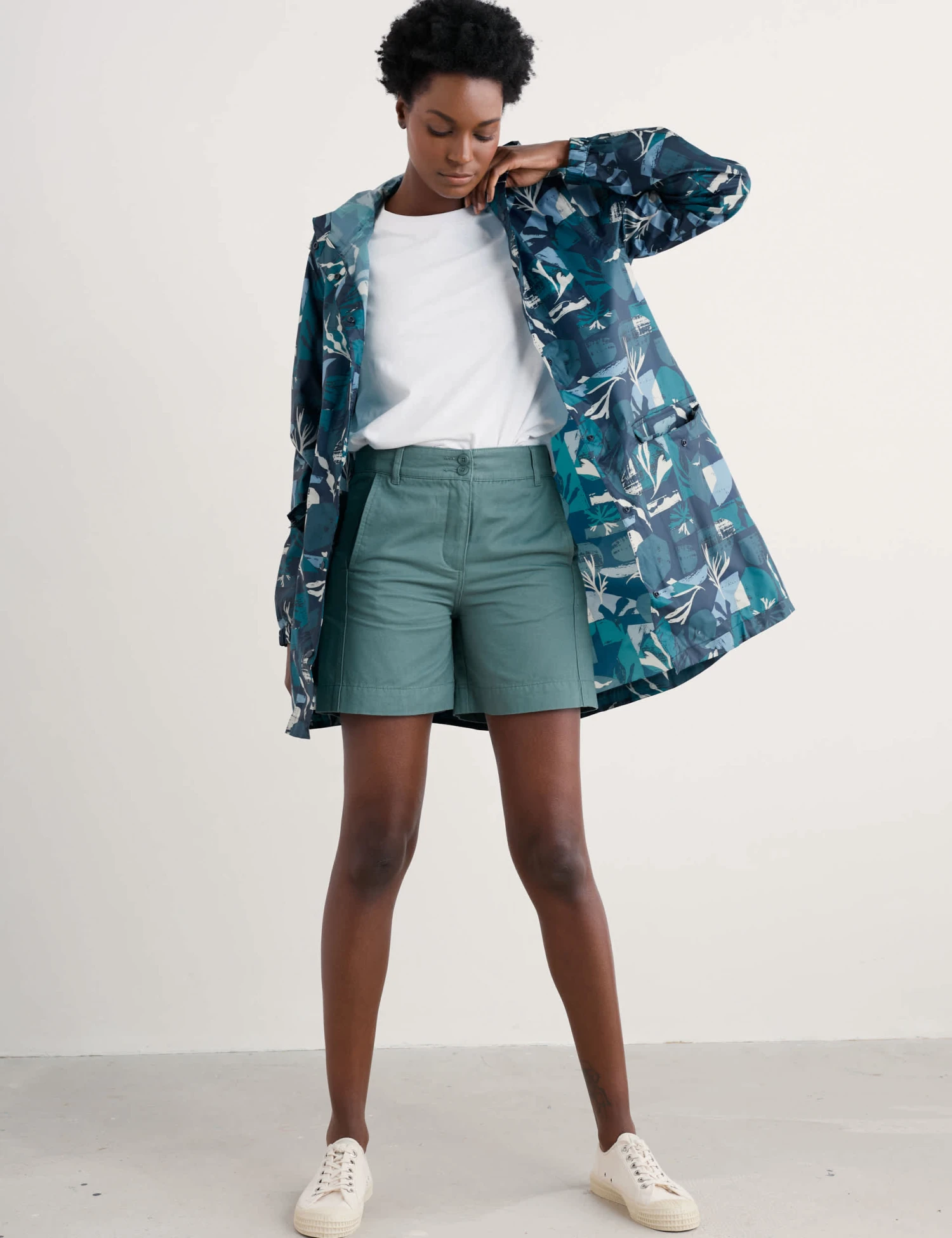 Geometric Hooded Packaway Rain Jacket 1 Geometric Hooded Packaway Rain Jacket